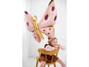 Partydeco Folienballon Schmetterling 120 x 87 cm, Gold/Rosa