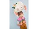 Partydeco Folienballon Kaninchen 65 x 55 cm, Mehrfarbig