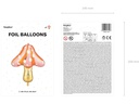 Partydeco Folienballon Pilz Gold/Orange/Rosa