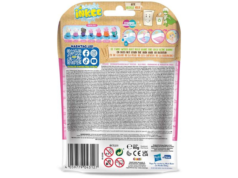 Craze Badekugel Inkee – Peppa Wutz 1 Stück
