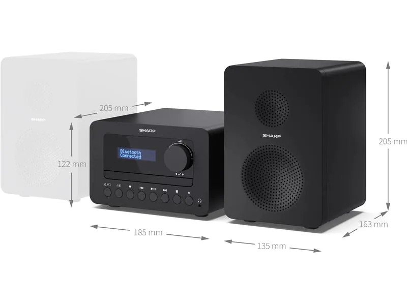 Sharp Micro-HiFi Anlage XL-B520D – Schwarz