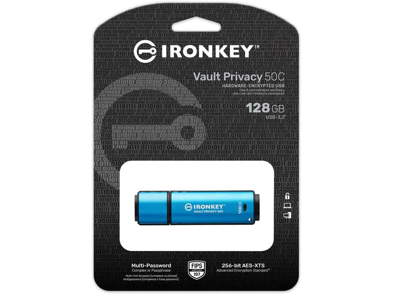 Kingston USB-Stick IronKey Vault Privacy 50C 128 GB