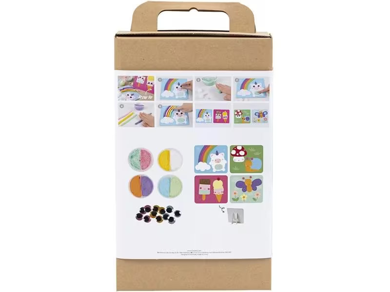 Creativ Company Bastelset Modellieren Foam/Silk Clay, Dekoplatte