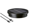 STT Solarpanel USB Ersatz, Rund, Schwarz