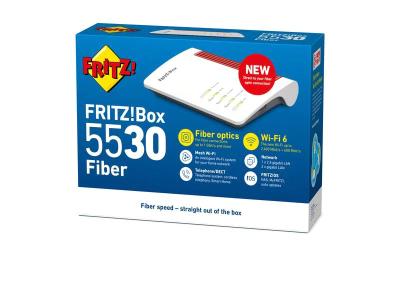 AVM FTTH-Router FRITZ!Box 5530 Fiber mit XGS-PON SFP