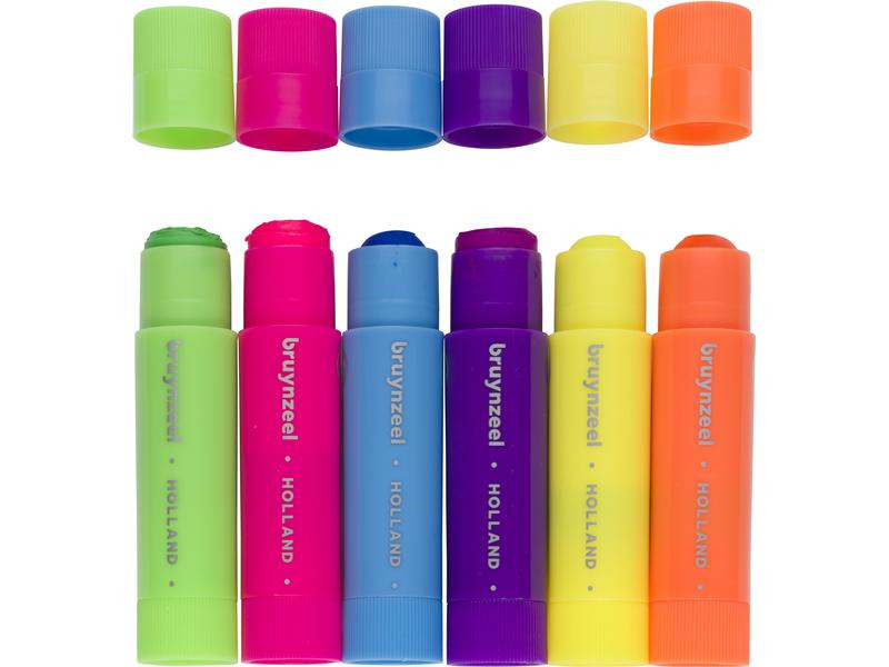 Bruynzeel Posterfarbe Neon 6 Stück
