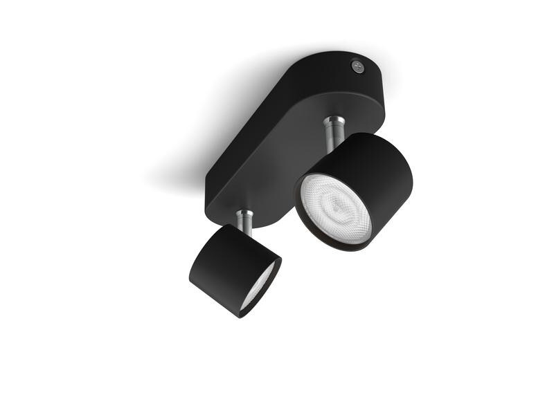Philips Aufbauspot Star, 2 x 4.5W, 2700K, Schwarz