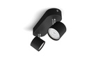 Philips Aufbauspot Star, 2 x 4.5W, 2700K, Schwarz