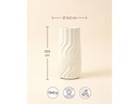 Esmée Vase Twist 29.5 cm, Weiss