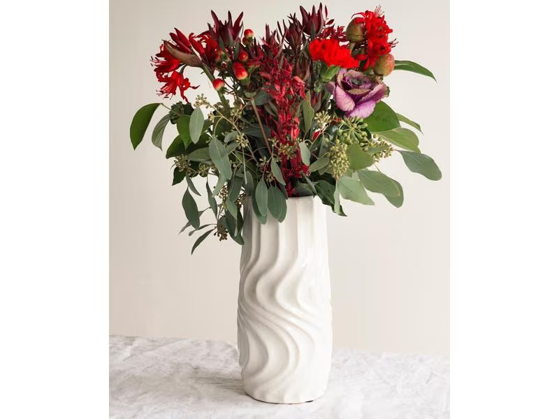 Esmée Vase Twist 29.5 cm, Weiss