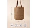 Esmée Schultertasche Braun, 42 x 36 cm