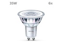 Philips Lampe (35W), 3.5W, GU10, Warmweiss, 6 Stück
