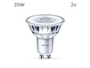 Philips Lampe (35W), 3.5W, GU10, Warmweiss, 2 Stück