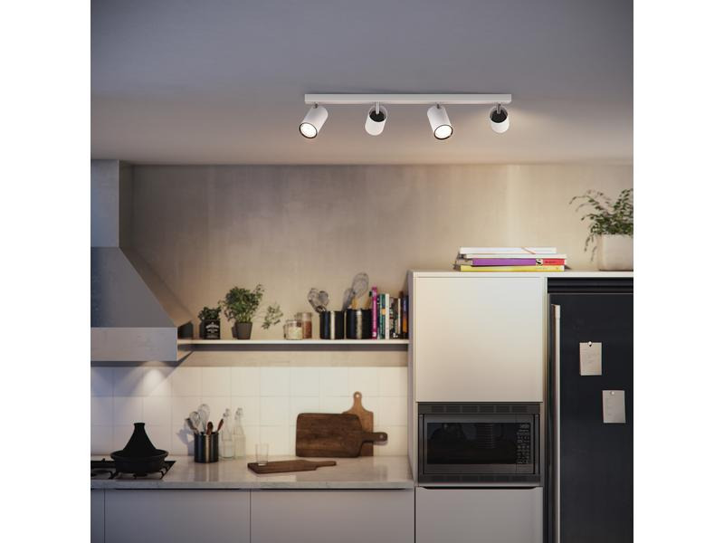 Philips Aufbauspot MyLiving Kosipo, 4 x 5.5W, GU10, Weiss