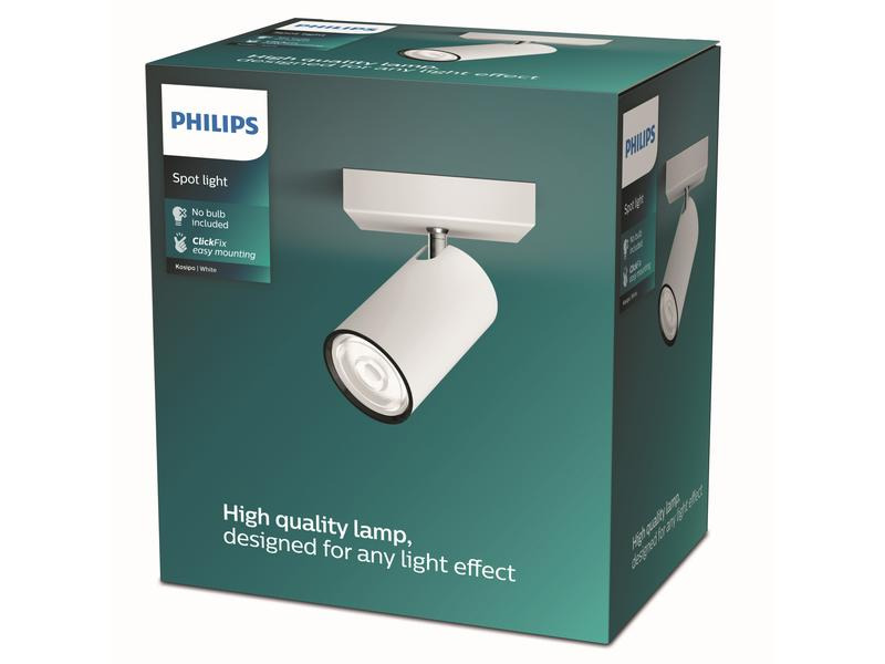 Philips Aufbauspot MyLiving Kosipo, 5.5W, GU10, Weiss