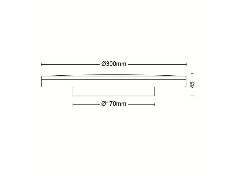 Philips Deckenleuchte Ozziet CL570, Ø 30 cm, 18W, 4000K, Weiss