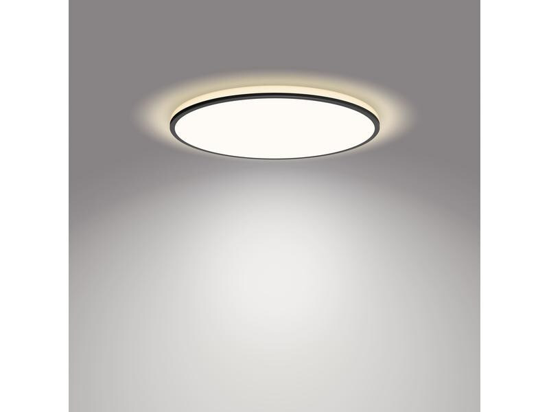 Philips Deckenleuchte Ozziet CL570, Ø 40 cm, 22W, 4000K, Schwarz