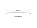 Philips Deckenleuchte Ozziet CL570, Ø 50 cm, 36W, 4000K, Weiss