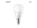 Philips Lampe (40W), 4.9W, E14, Warmweiss, 3 Stück