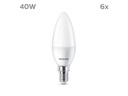 Philips Lampe (40W), 4.9W, E14, Warmweiss, 3 Stück