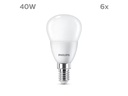 Philips Lampe (40W), 4.9W, E14, Warmweiss, 6 Stück