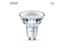 Philips Lampe (50W), 4.6W, GU10, Neutralweiss, 3 Stück