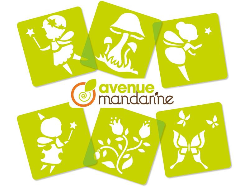 Avenue Mandarine Schablone 15 x 15 cm, Fee