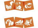 Avenue Mandarine Schablone 15 x 15 cm, Haustiere