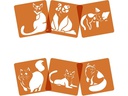 Avenue Mandarine Schablone 15 x 15 cm, Katzen