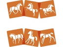 Avenue Mandarine Schablone 15 x 15 cm, Pferde