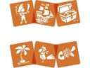 Avenue Mandarine Schablone 15 x 15 cm, Piraten