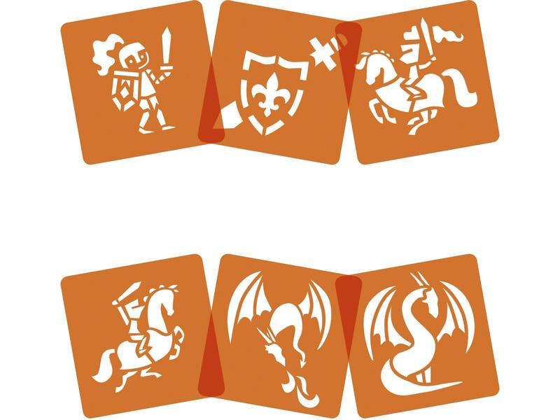 Avenue Mandarine Schablone 15 x 15 cm, Ritter