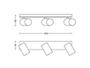 Philips Aufbauspot MyLiving Kosipo, 3 x 5.5W, GU10, Weiss