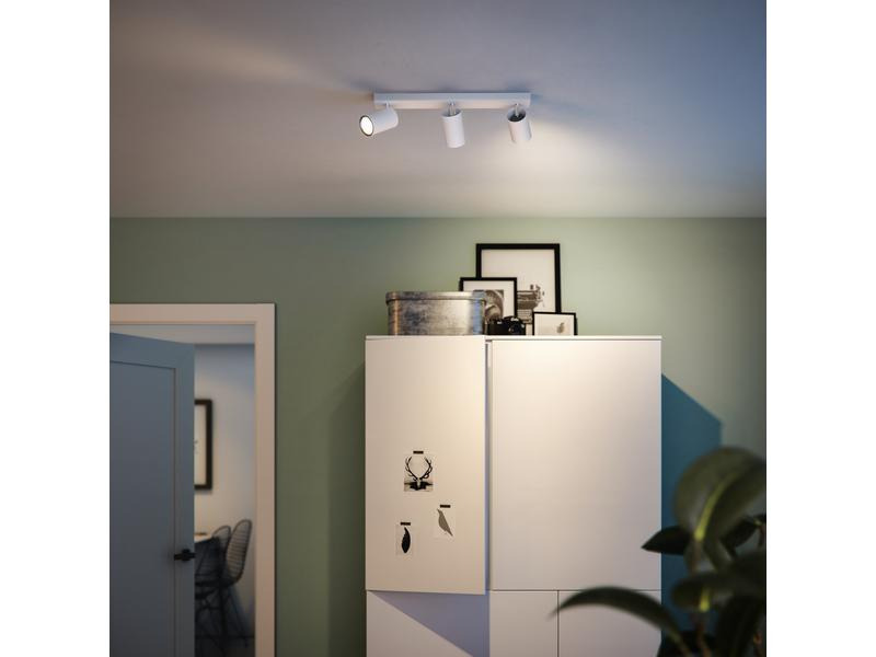 Philips Aufbauspot MyLiving Kosipo, 3 x 5.5W, GU10, Weiss