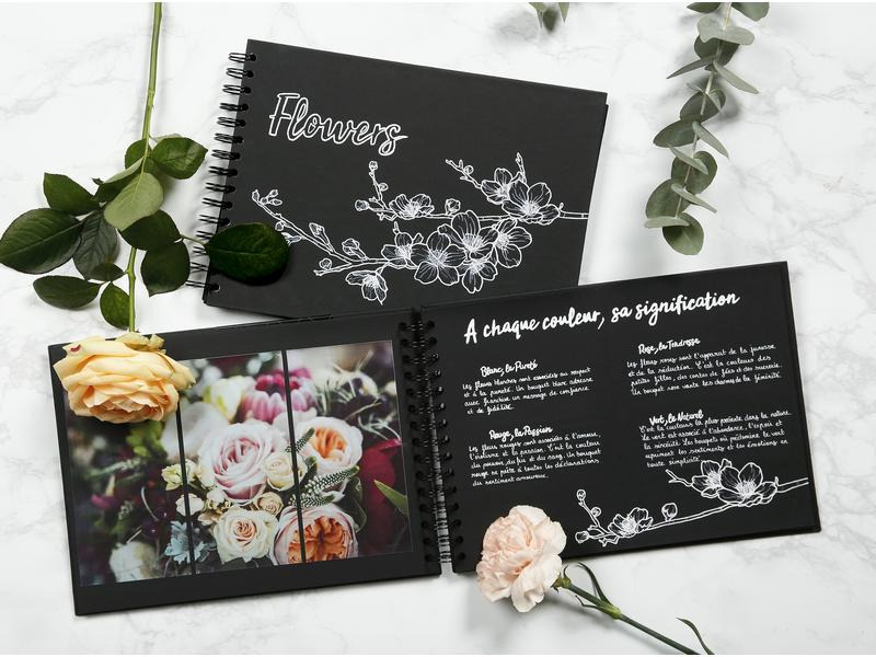 Clairefontaine Notizbuch DIY 27 x 20 cm, Blanko, Schwarz
