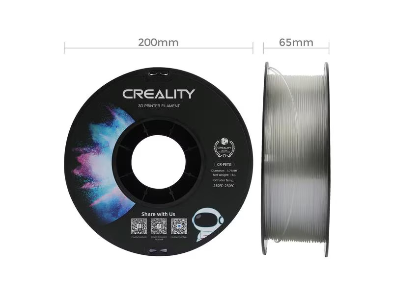 Creality Filament PETG, Transparent, 1.75 mm, 1 kg