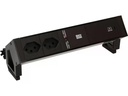 Bachmann Tischsteckdosenleiste DESK 2, 2x T13, 1x USB C 60W, Schwarz