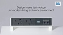 Bachmann Tischsteckdosenleiste DESK2 2x T13 1x USB C 60W 1x Leer, Sw