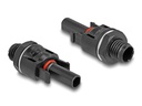 Delock DL4 Solar Konnektor zum Crimpen Stecker und Buchse, 2 Stück