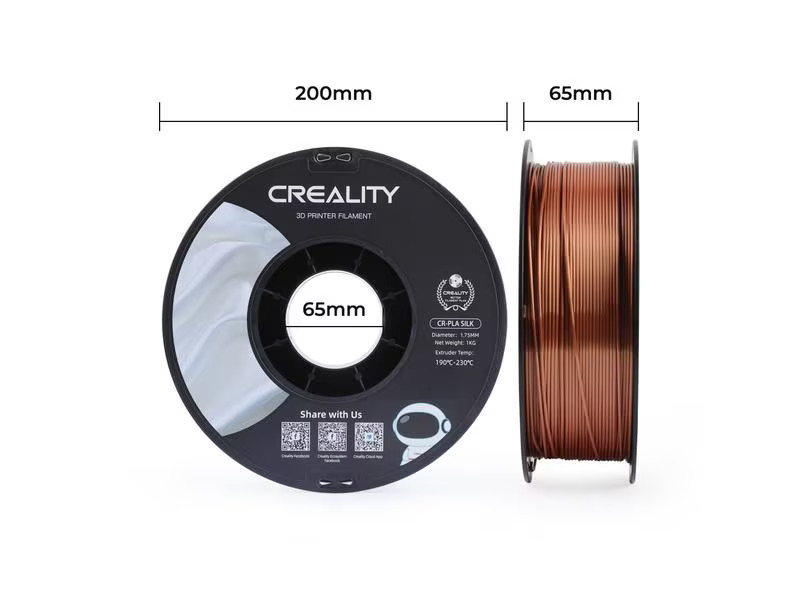 Creality Filament PLA, Silk Kupfer, 1.75 mm, 1 kg