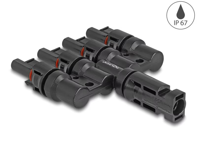 Delock DL4 Solar Konnektor 1x Stecker zu 4x Buchse, IP67