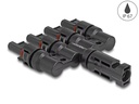 Delock DL4 Solar Konnektor 1x Stecker zu 4x Buchse, IP67