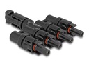 Delock DL4 Solar Konnektor 1x Stecker zu 4x Buchse, IP67