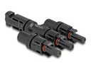 Delock DL4 Solar Konnektor 1x Stecker zu 3x Buchse, IP67