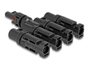 Delock DL4 Solar Konnektor 1x Buchse zu 4x Stecker, IP67