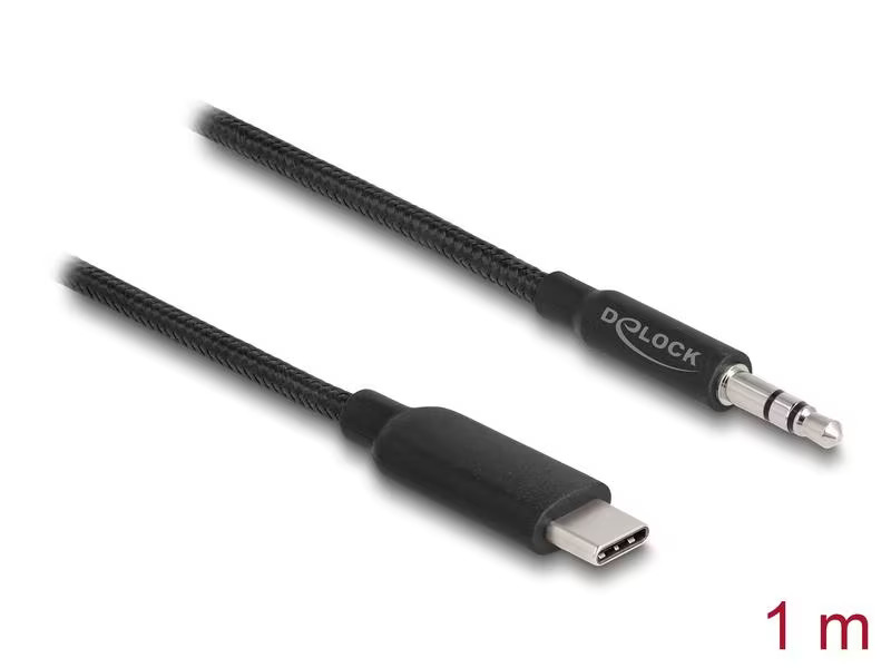 Delock Audio-Kabel USB-C-Stecker - 3.5 mm Klinke 1 m