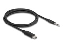 Delock Audio-Kabel USB-C-Stecker - 3.5 mm Klinke 1 m