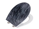 Wenko Toilettensitz Slate Rock Absenkautomatik, Grau