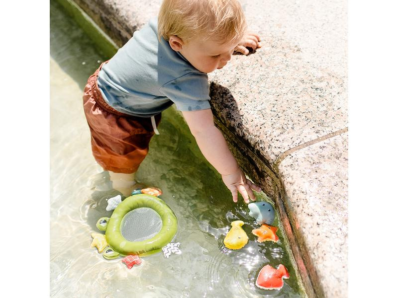 fehn Badespielzeug-Set Badekescher Frosch