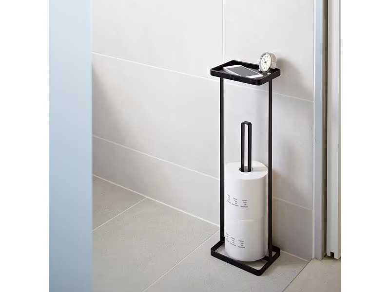 Yamazaki Toilettenpapierhalter Tower Schwarz